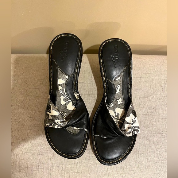 Born Drilles Espadrilles "Verano" Black & White Floral Fabric & Leather
Sz 9N - Picture 1 of 5